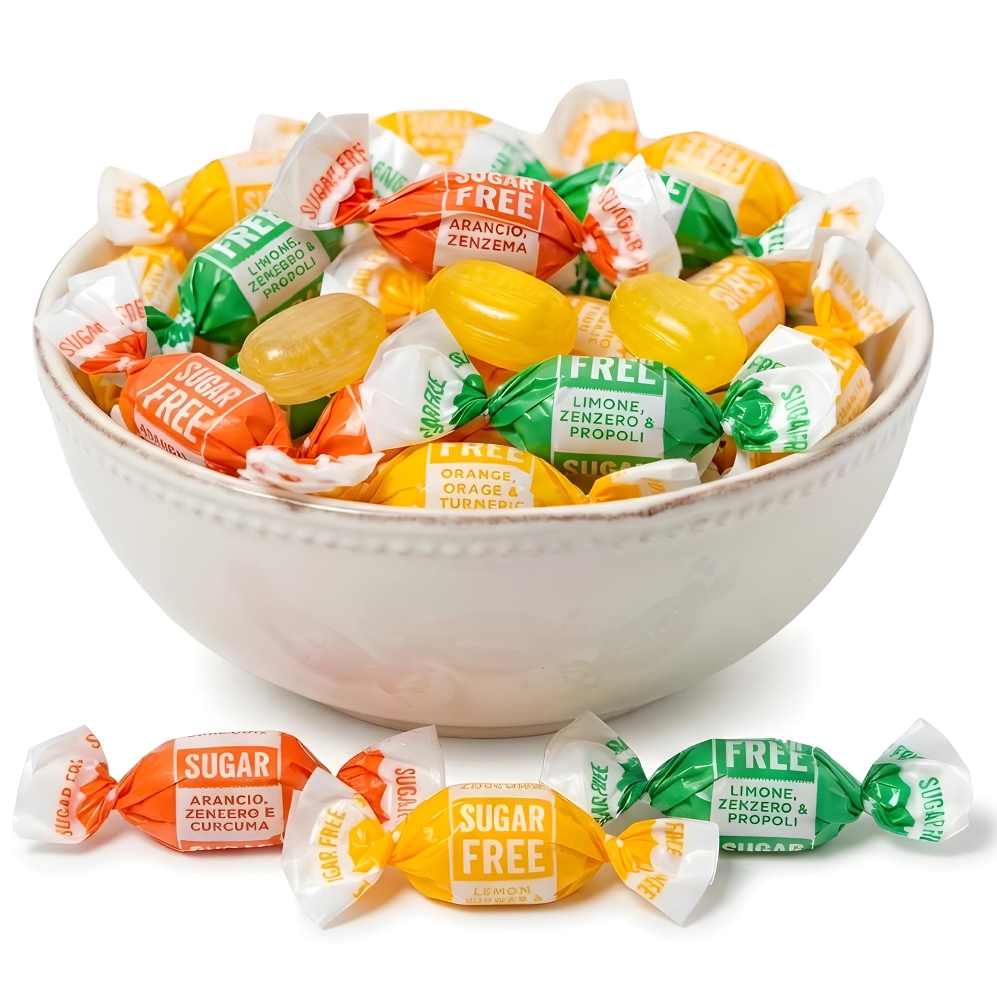 Amazon.com: Andy Anand Sugar Free Ginger Candy 55pc - Non-Gmo
